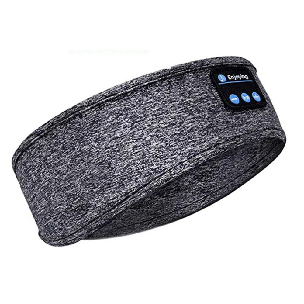 Bluetooth Wireless Sports Headband Earphones with Music Functionality and Eye Mask Design